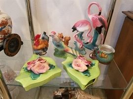 wall pockets, vintage decor