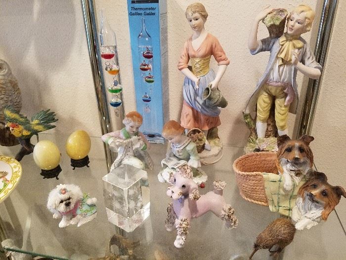 figurines, poodle, dog figurines