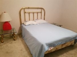brass bed
