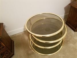 rotating glass table