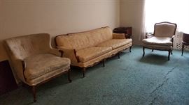 Antique Sofa and Chairs