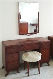 RWAY Vanity/Dressing Table with stool and RWAY Mirror (matching set)