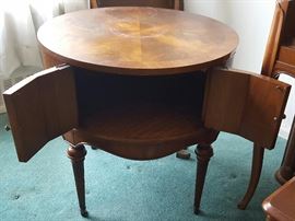 Weiman Table with additional storage open