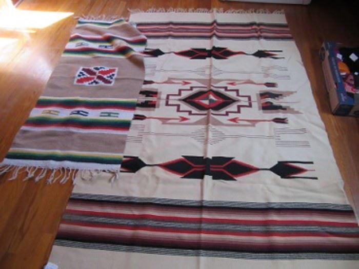 In 1950 these pieces were purchased from the Navajo trading post in Arizona.  Both are in excellent condition and no signs of wear. 