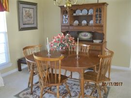 Bassett Dining set and china cabinet