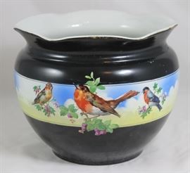 Antique Rubian Art Pottery (1886-1906) England Jardinere (8"H x 10"D)