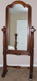 Vintage Cheval Adjustable Mirror (Overall floor to top 78"H x 35"W)