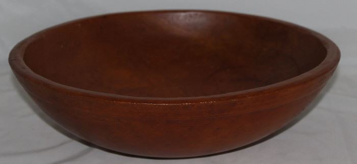 Vintage Burl Wood 15" Dough Bowl