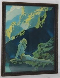 Reinthal & Newma NY 1924 Print by Maxfield Parrish "Wild Geese" in Original Frame (overall 