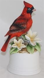 Lefton "Cardinal" KW5158 Bisque Porcelain Figurine (9")