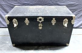 Steamer Trunk with Metal Hardware