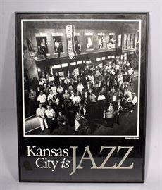 Kansas City Jazz Framed Print, 18"W X 24"H