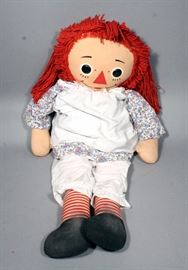 Knickerbocker Toy Company Jumbo Raggedy Anne Doll Over Three Feet!