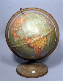 Vintage Replogle 12" Reference Desk Globe