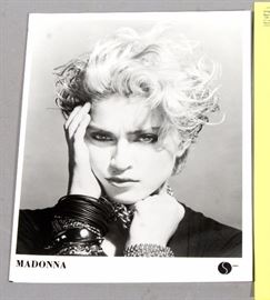 1983 Sire Records Madonna Headshot And Press Information