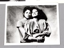 RCA Records Diana Ross Featuring Michael Jackson "Silk Electric" Press Kit Including 2 Glossy Photos And A Press Release