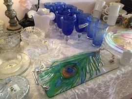 some of the usual glassware  and some more unique items also