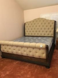 almost new king sized bed frame  ( have king mattress set also) - owners paid $2800 less than 8 months ago for the bed -will sell this this weekend  have papers on it  to show price paid 