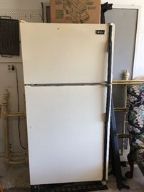 2 door fridge -garage area