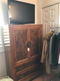 armoire -has matching  triple dresser w/ 2 mirrors