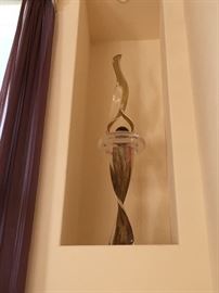 Shahrooz acrylic flame sculptures (signed)