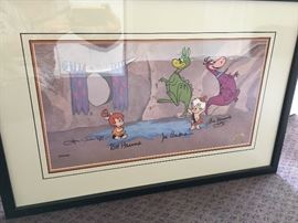 Signed Flinstones