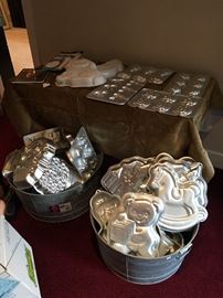 Dozens of Wilton baking pans