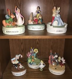 Vintage Disney Rotating Music Boxes