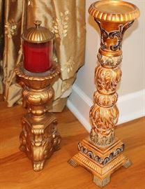 Cool candlesticks throughout the home