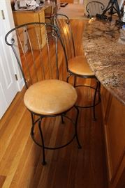 Charleston Forge counter and bar stool height chairs - total of 9 in two different heights.