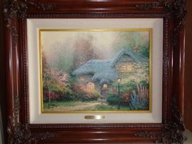 Thomas Kinkade  "Heathers Hutch"