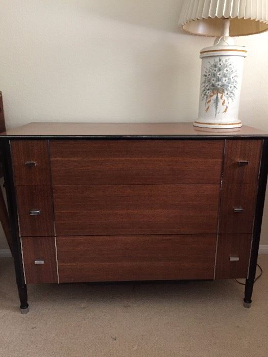 Art deco dresser.  Part of a set which includes 2 twin beds, night stand, desk and additional dresser.