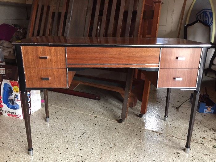 Art deco desk.  Part of a set which includes 2 twin beds, night stand, and 2 dressers
