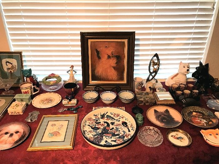 LOTS of dog (and cat) collectibles