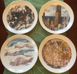 Chicago scene plates