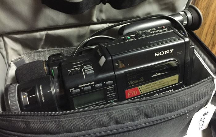 Sony Video 8 camera with microphone