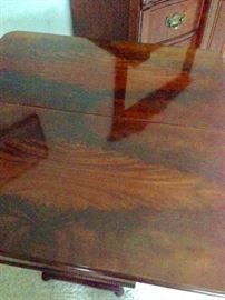 Table Top showing detail in the wood