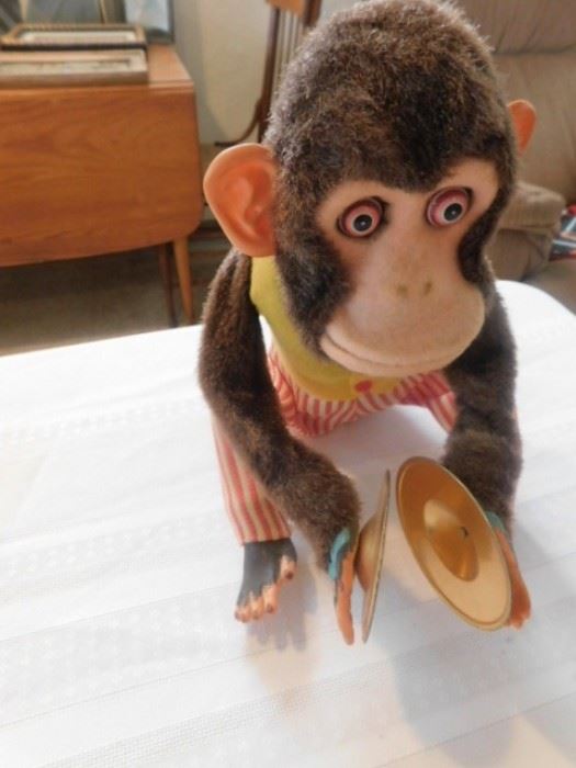 Vintage Japanese cymbal monkey