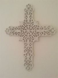 Heavy forged metal cross - large