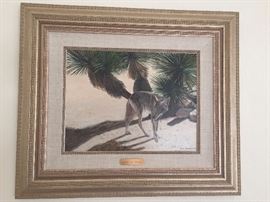 Signed painting called "Driven By Hunger"