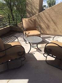 High-end outdoor furniture from Patio Furniture Scottsdale - 4 Chairs with cushions and matching end table