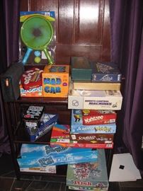 Huge selection of common and unusual games including new and unopened games and puzzles. 