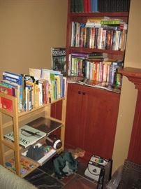 Books, kite, plush dinosaurs