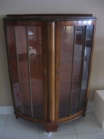 Antique glass front cabinet
