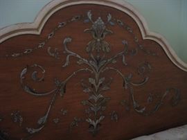 Detail of Headboard:  Four Post King Size Bed