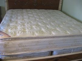 Restonic Comfort Care King Size Mattress with two twin Box Springs