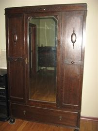 Armoire: Nice condition, comes apart for transport