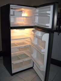 Interior detail of refrigerator / freezer. 