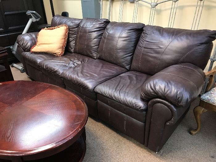 4 seat leather couch $250