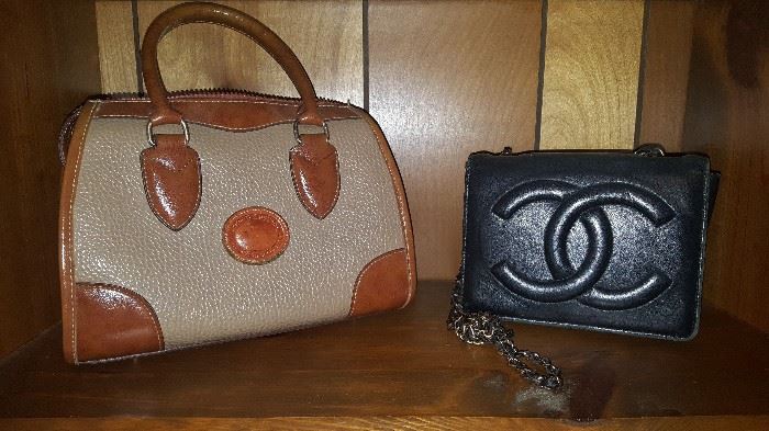 Downey Burke and Channel hand bags